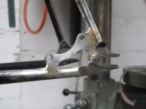 Disk tab after brass brazing