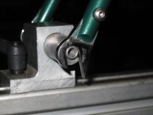 Handcut front dropout after paint