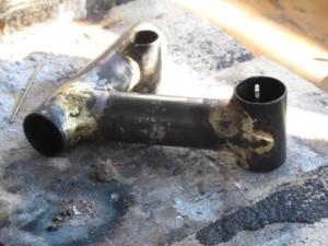 Fully brazed and ready for cleanup