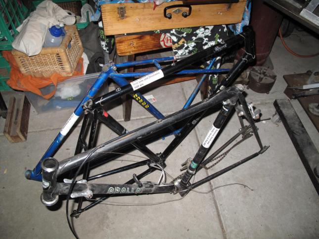 Steve Bolto's bike frames