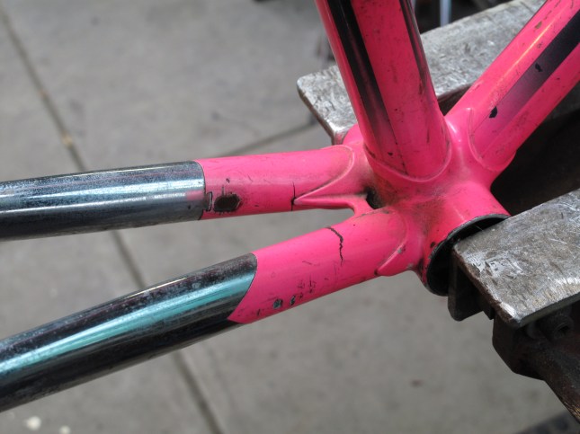 Cracked Chain stays on a Moser Leader SC