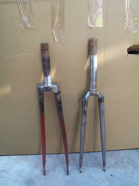 Two forks ,Two new steerers