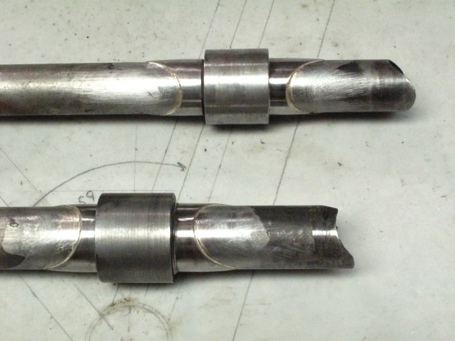 S and S couplers and machined collars to save the originals from heat