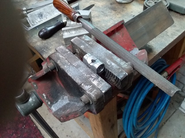 New binder bolt in progress