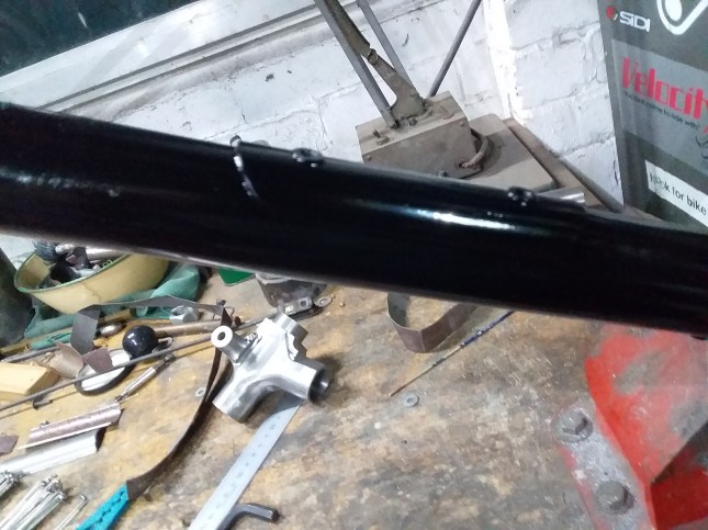 Bottle bosses replaced and painted